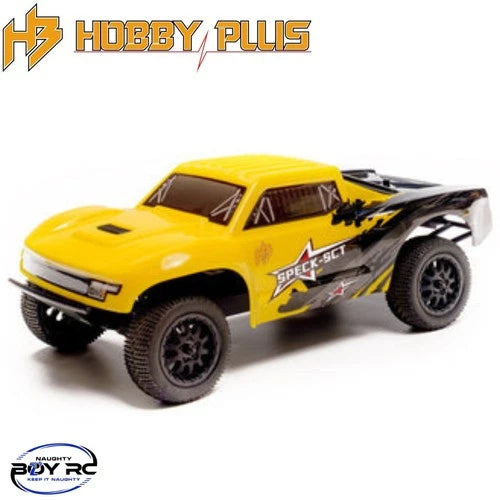 Hobby Plus 1/24 2wd Speck SCT RTR RC Car Short Course Truck Micro Racing Yellow