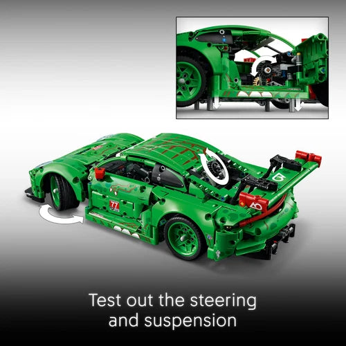 LEGO Technic Porsche 911 GT3 R REXY AO Racing Car Building Toy for Boys & Girls