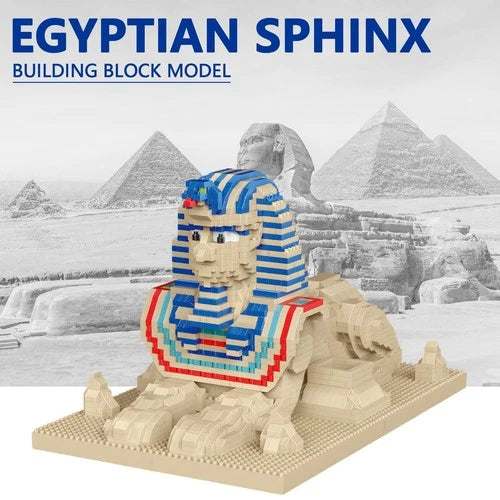 Egypt Sphinx Micro Building Blocks - 2732 PCS Architecture Model Set Adult