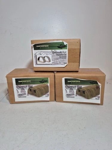 Masterpiece Models 1:48 Quonset Hut X2 + Expansion Set Resin Kits New Sealed