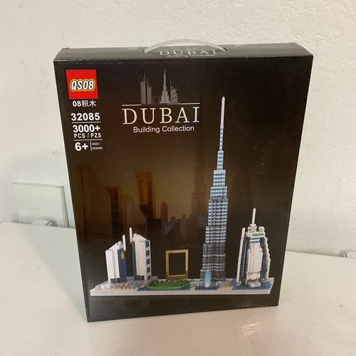 QS08 Dubai City Skyline 3,000 micro-sized building blocks NEW Damaged Box