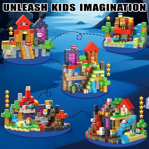 Magnetic Blocks, 400PCS Toys Building Cube Birthday Gifts for Kids
