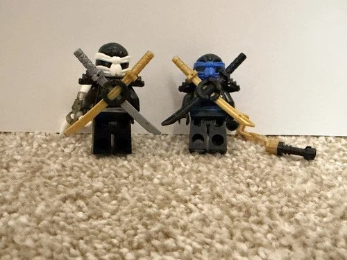 LEGO Ninjago Deepstone Armor Zane & Jay Minifigures - 2015 Very Rare Posession