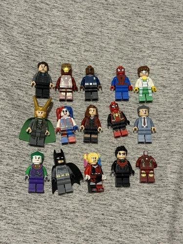 LEGO Marvel & DC Lot Of 14 + Iron Man Parts