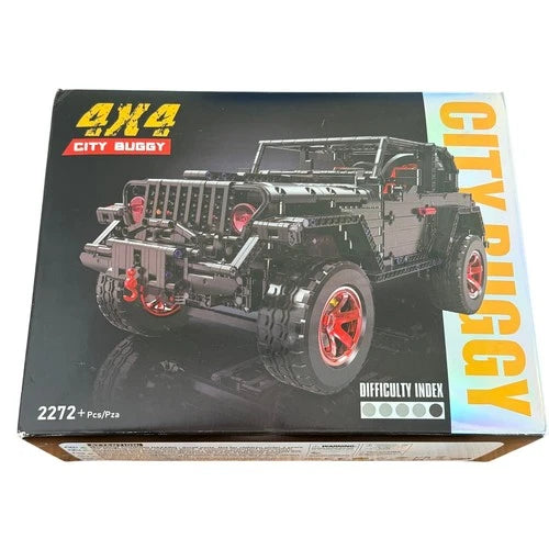Moke 4X4 City Buggy Building Block Set 2272 Pcs Black Off-Road Jeep Style Toy