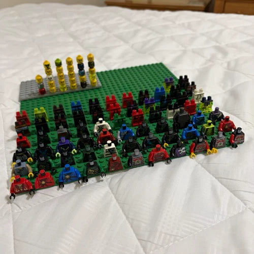 LEGO Ninjago Bulk Lot Minifigure Parts Heads Torsos Legs Accessories