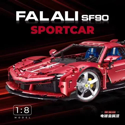 GULY 10623 "Ferrari SF90" Supercar Building Blocks Set 1:8 Scale