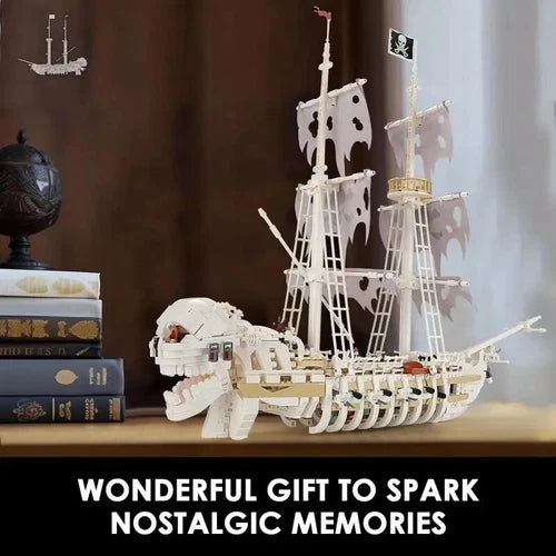 1592PCS Skeleton Ghost Ship Building Blocks Pirate Ship Set