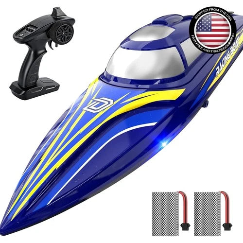 Lightning Wave Racer 14' RC Boat - Self-Righting & Water-Sensing for Fun