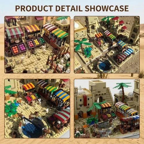 MOC Desert Town village building blocks Bricks Toys 3957 Pcs Birthday Gift