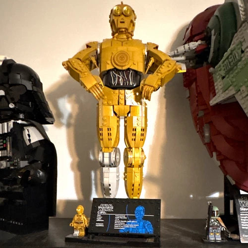 MEOW Star Wars: C-3PO Single Minifigure with Display Plaque Plastic 18+