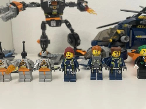 LEGO Agents Lot - Helicopter 8971, Robot 8970, Boat 8968, 8633 Minifigs! - USED