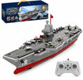 RC Boat with Water Spray, 16" Warship Battleship Aircraft Carrier with 2 Recharg