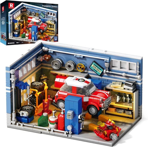 Auto Repair Shop Building Set for Adults, 746 Pieces, Ages 14+