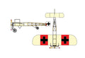 Bleriot XI Peanut Scale 13" WS RC Airplane Laser Cut Balsa & Ply Kit With Plans