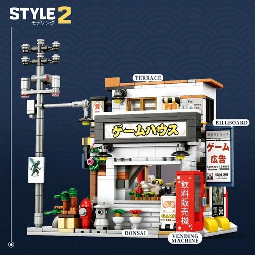 Japanese GAME STORE Buildings blocks Architecture Building Blocks toy gift