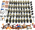 Lego 45 New Castle Knight Minifigures Medieval Men Swords Army with Weapons