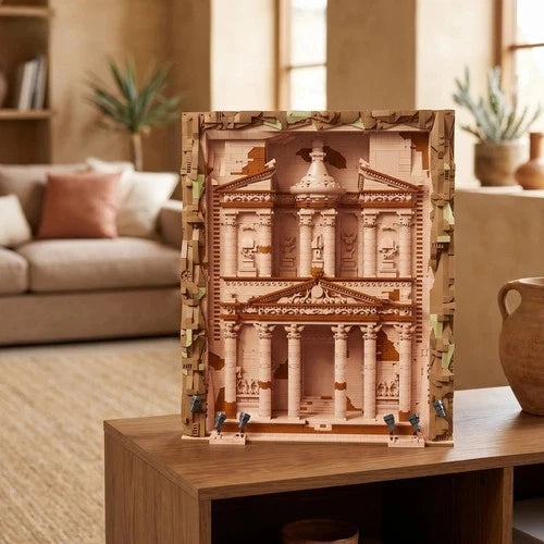 MOC The Treasury Petra Architecture Building Blocks Decor set toys gift 3989 pcs