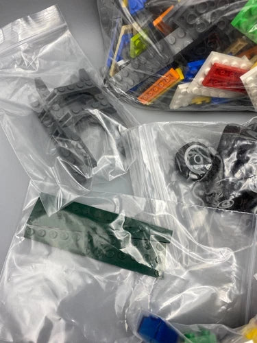 Large Lego Lot (2) VTG Compartment Boxes With Sorted Legos Itemized List READ