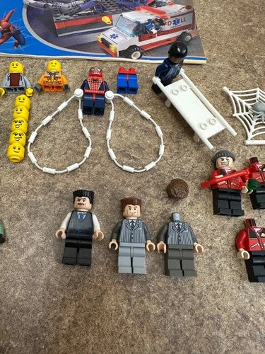 Lego Spider-Man 1 2 4857 4858 Spd028 Spd016 Spd006 Spd022 Spd017 Minifigures lot
