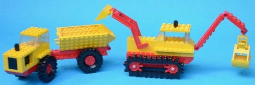 LEGO 387 - Excavator and Dumper / Road Construction Vehicles - 1976 - VINTAGE