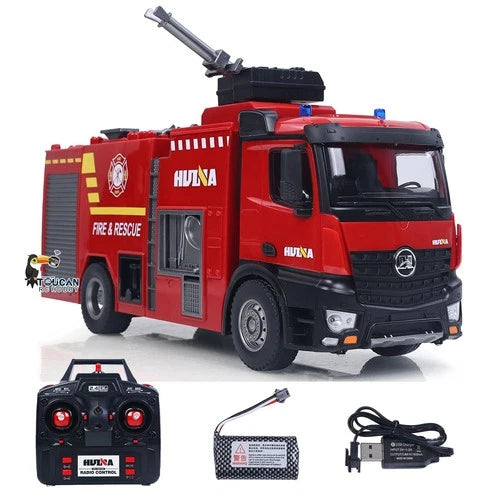 Limited Slash HUINA 1/14 RC 562 Box Water Sprayable Fire Truck Model W/ Battery