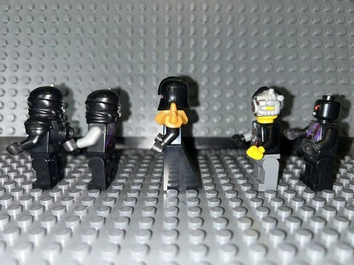 LEGO Ninjago Nindroid Minifigures Lot of 5 Overlord, General, Cyrus & Warriors