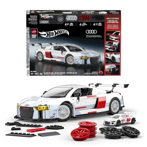 Mattel Brick Shop Hot Wheels '15 Audi R8 LMS Deluxe Version Building Set New