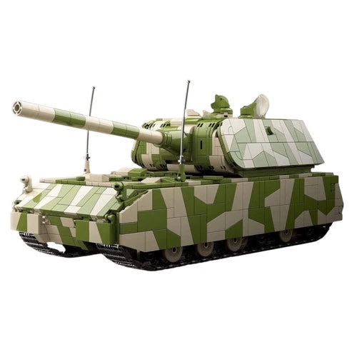 WWII German Panzer VIII Maus Tank Camouflage Edition Building Blocks Set \| Gener