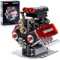 V8 Engine Toy Building Sets - Mini Combustion V8 Engine Model Kit That Runs, ...