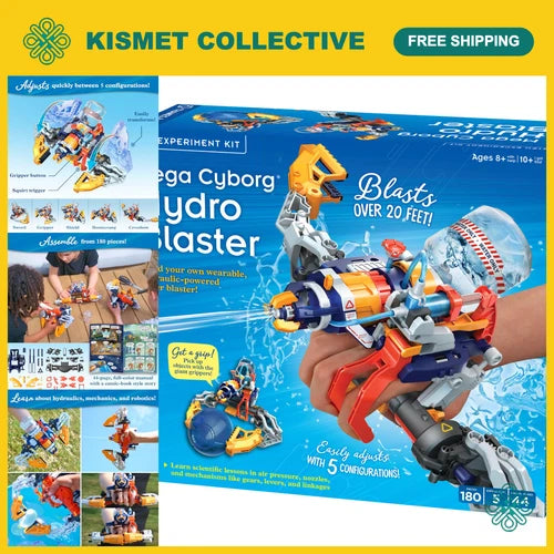 Mega Cyborg Hydro Blaster - Robotics & Engineering STEM Kit for Kids
