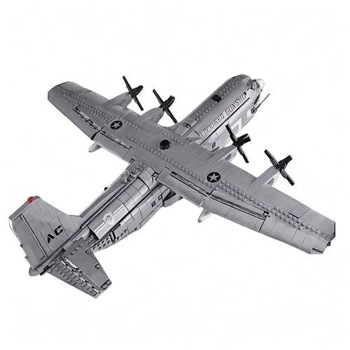 General Jim’s AC-130 Hercules Gunship 1713PCS Military Aircraft Set
