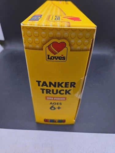 MINIZFIGS INTERLOCKING BLOCK LOVES TRAVEL STOP TANKER TRUCK RARE NEW IN BOX