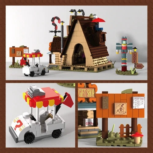 MOC Gravity Falls Mystery Shack 1125 PCS Architecture Building Blocks toy gift