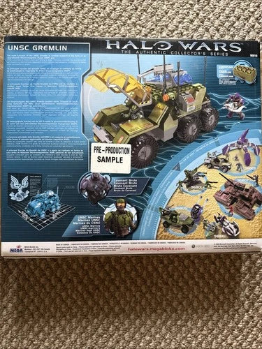 RARE! Pre-production Sample! Halo Mega Bloks UNSC Gremlin Set 96818 Complete NEW