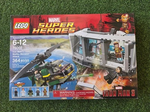 MEOW Super Heroes 76007 Iron Man Malibu Mansion Attack Building Toy Set NIB