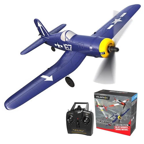 Volantex 2.4G RC Plane F4U Corsair 400 Ready To Fly 4CH + Flight Stabilisation