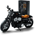 Nifeliz Iron 83 Black Motorcycle Model Kit - Engaging Build for Adults