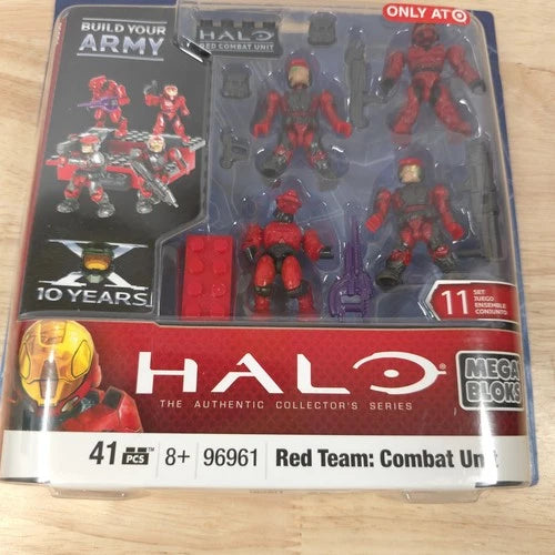 Mega Bloks Halo UNSC Red Team Combat Unit 96961 Target Exclusive NIB w/ Sticker