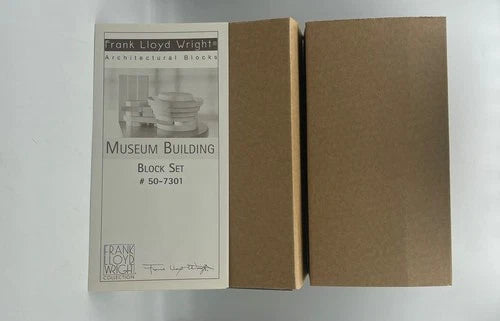 Frank Lloyd Wright Museum Building Block Complete Set In Original Box 50-7301