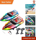 Dual Pack HJ821 10-Inch Remote Control Boats - Fast 15 KPH Waterproof Adventure