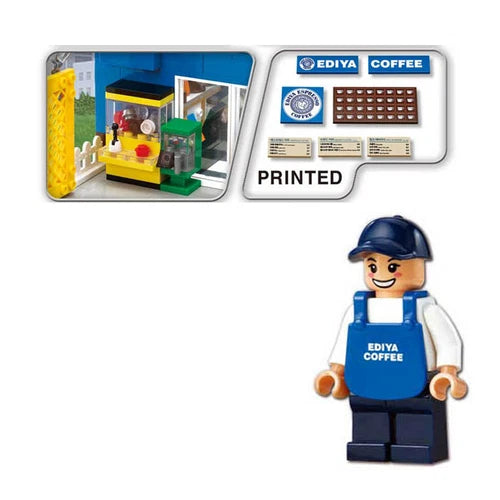 Oxford Building Blocks EDIYA Coffee Shop cafe ST33348 Korea Limited Edition New