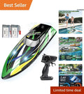 Fast 30+ KM/H RC Boat for Kids & Adults - Remote Control, 24 Mins Playtime, LED