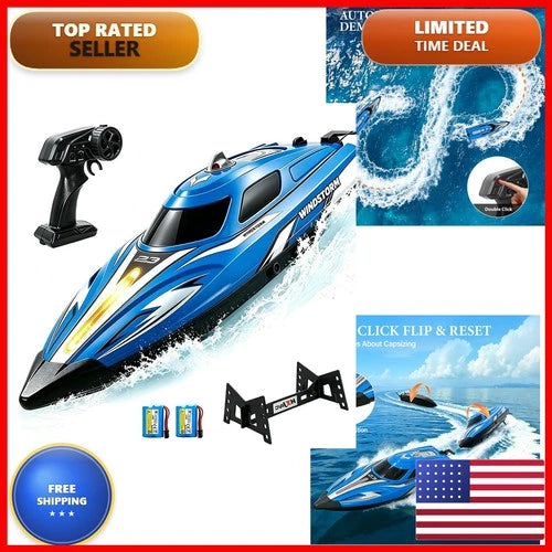 Tidjani 2.4Ghz RC Boat 14 Inch for Pool & Lake