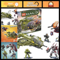 UNSC Wasp Onslaught Aircraft Building Set - 406 Pieces, 4 Action Figures, Collec