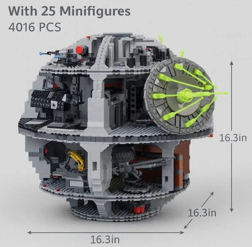 NEW 4016PCS Death Star Creative Model Building Blocks Set WITH ALL FIGS