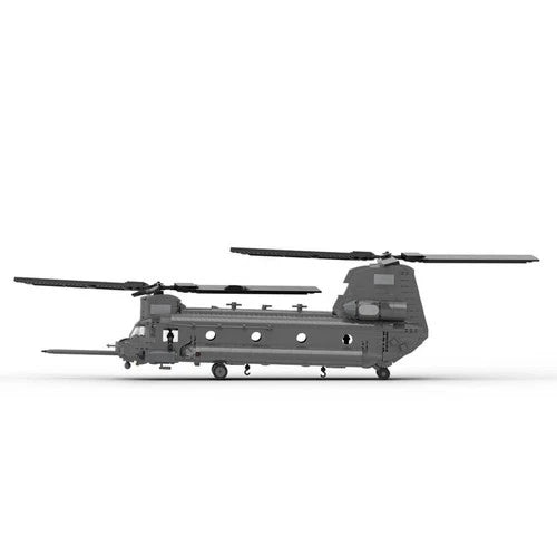 MOC-37497 MH-47 G Special Ops Chinook Model 1758 Parts Building Blocks Toys Set