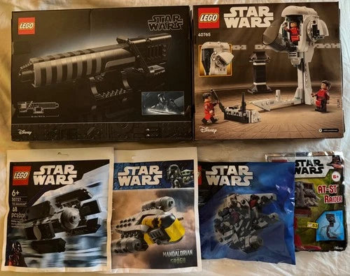 Lego star wars 6 lot, Dark Saber 40917, Kamino training 40765 + 4 poly Brand New
