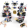 5 in 1 Robot Building Set with LED Display for Boys Kids Ages 8-12 \| RC & APP