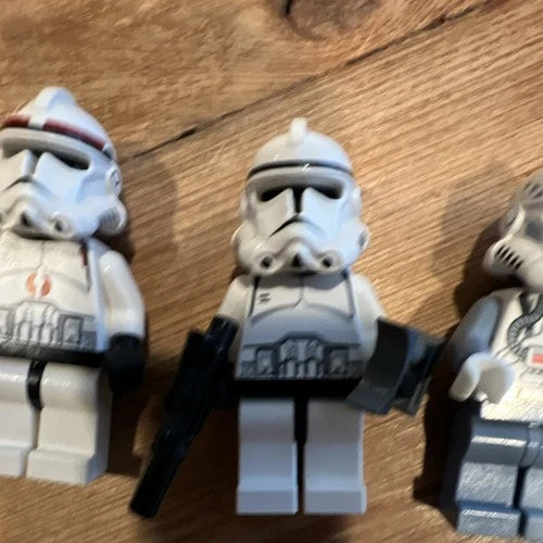 MEOW Star Wars Minifigure Lot 7pcs Clone Trooper & Rebel Pilot w/ Helmets